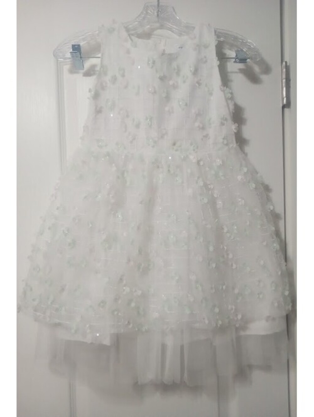 Popatu White Floral Dress | Girl’s Size Small | Whimsical Occasion/Wedding GUC
